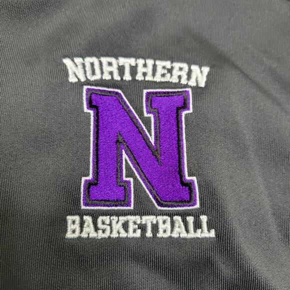 Jordan Jumpman Northern Basketball Full Zip Black White Warm-up Jacket Men's L - Picture 2 of 7